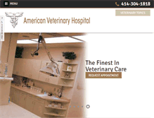 Tablet Screenshot of americanveterinaryclinic.com